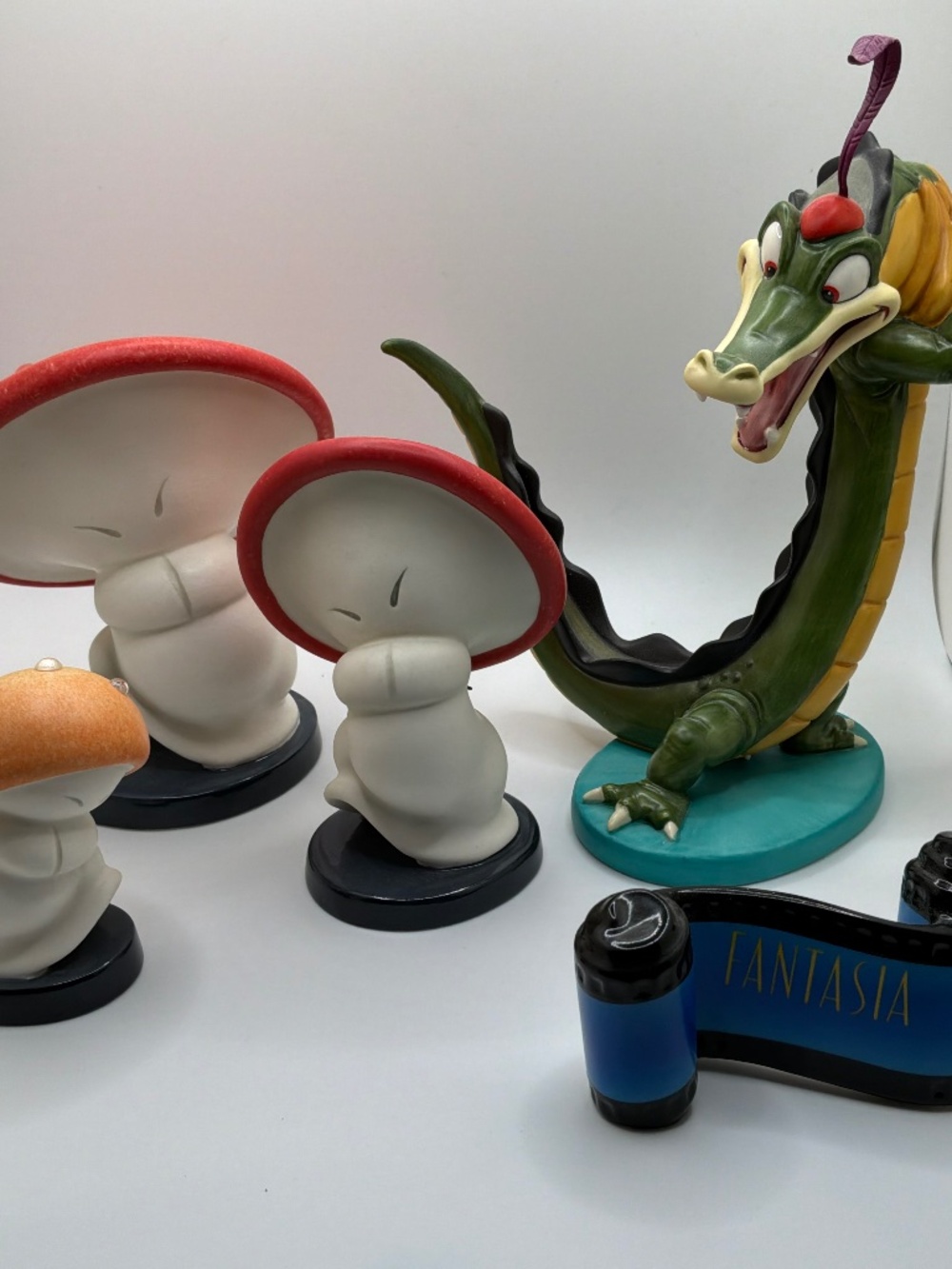 WDCC Disney Fantasia Figurines Ben Ali Gator Mushrooms 5 Piece Set